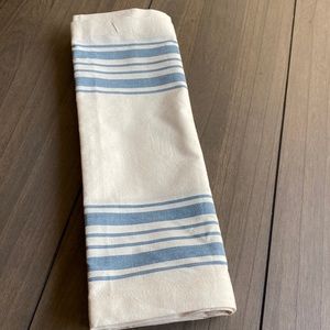 World Market 16” x 90” table runner, blue & ivory